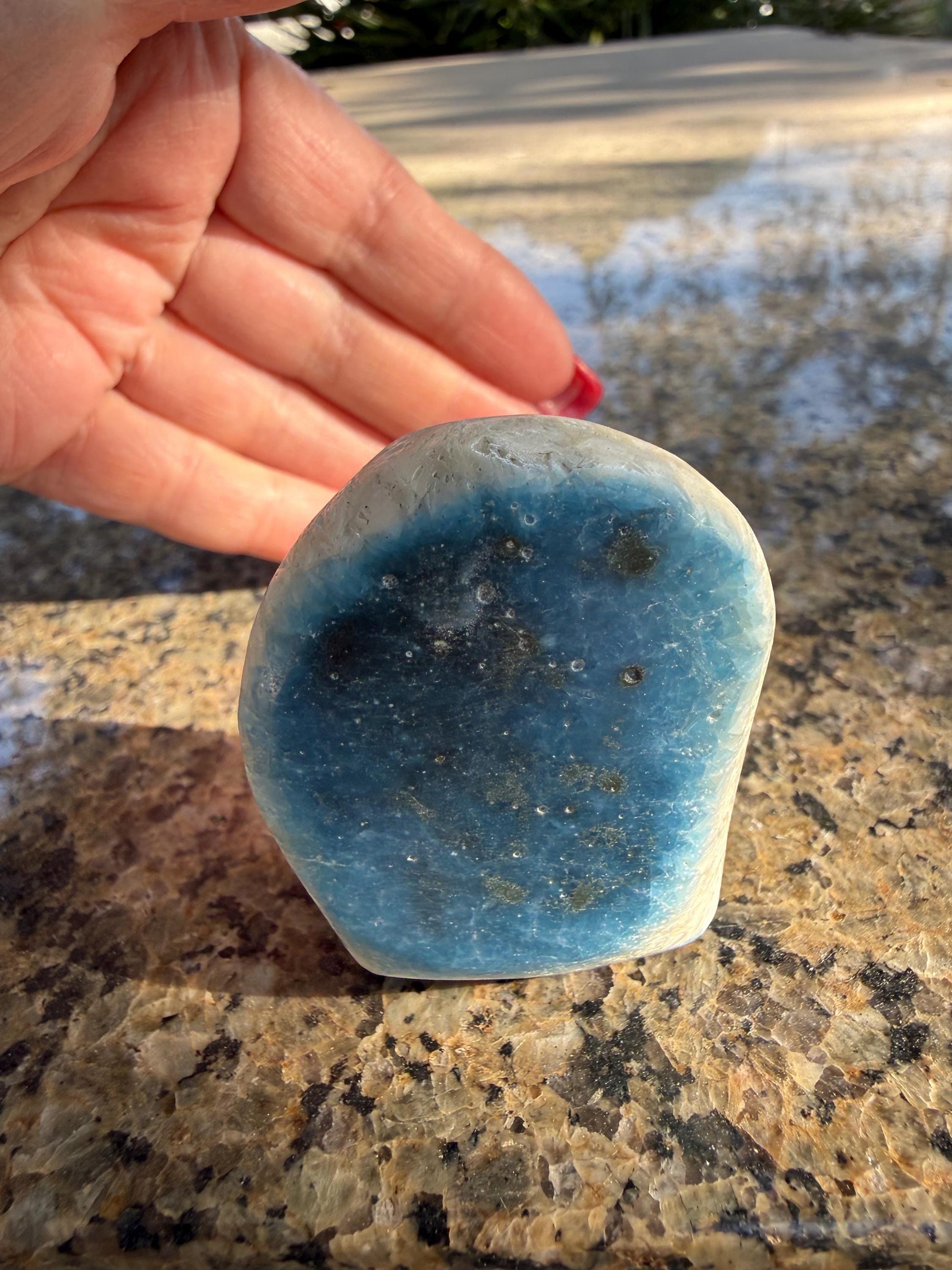 Nakauriite freeform, Blue Ice, Glacierite, 2”, new, gift, altar, crystals, high vibration crystals, rare