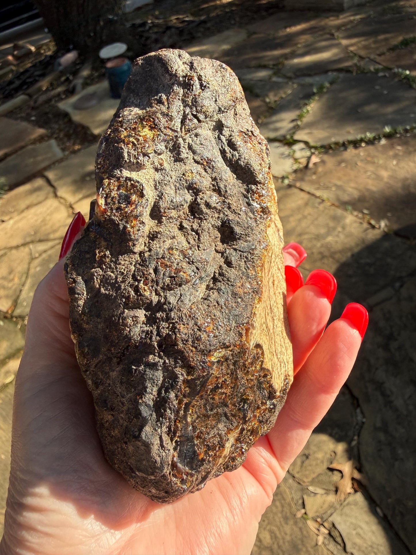 Large raw amber, Glorious Beautiful Amazing Color, altar, gift, new, 5.5”, healing crystals