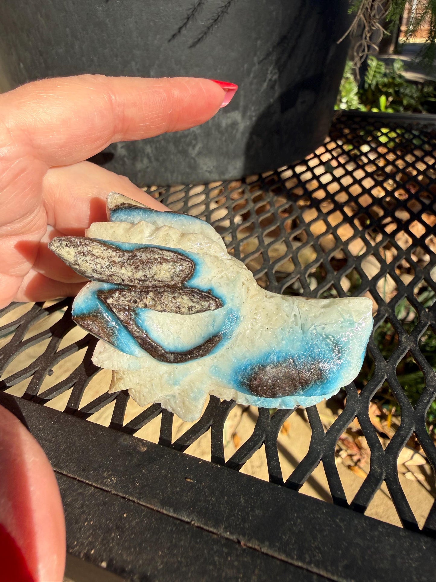 Nakauriite Blue Ice Glacierite Dragon, 2.75”, new, gift, altar, crystals, high vibration crystals, statement piece, rare