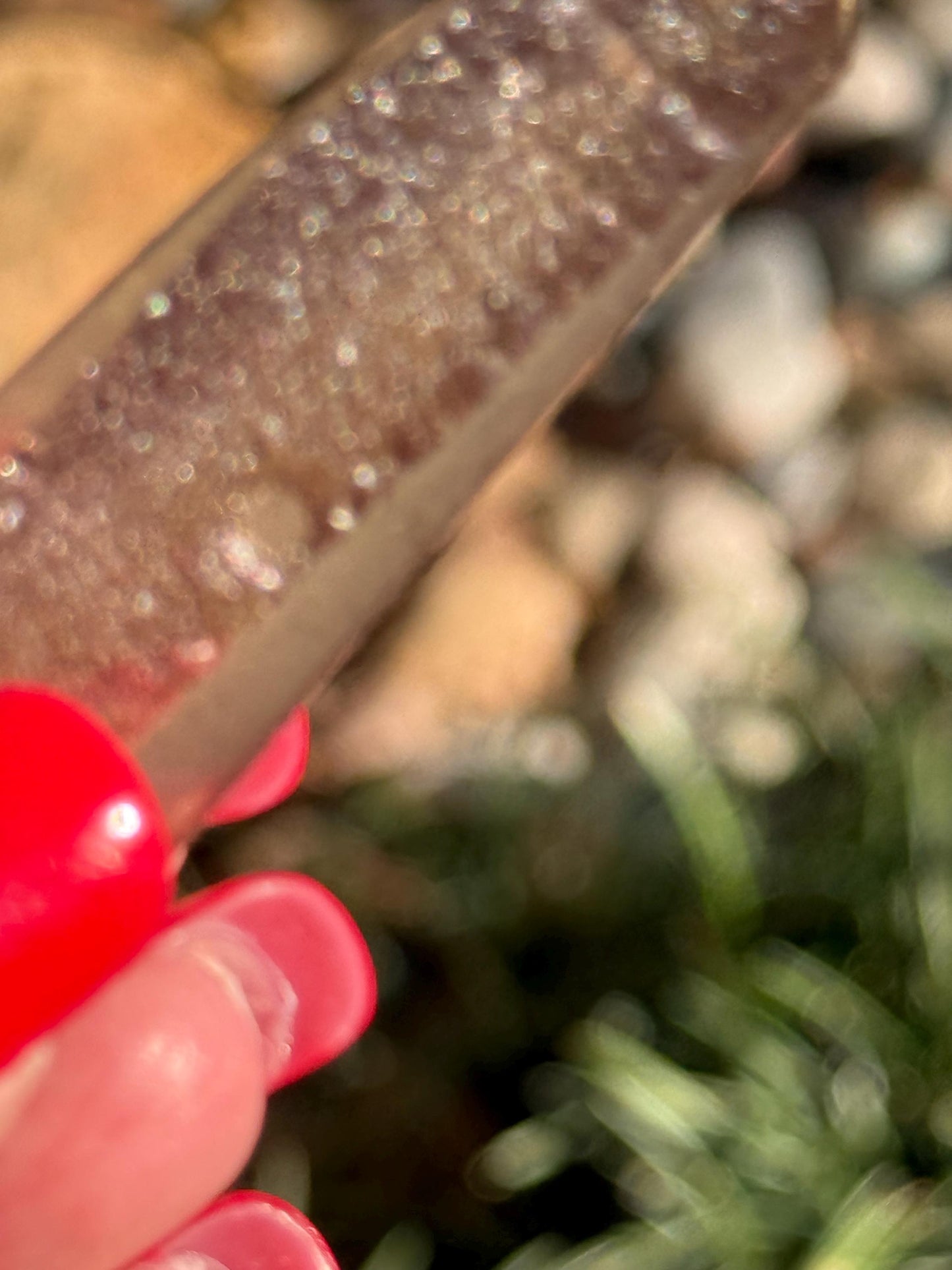 Purple Lemurian Wand, new, high quality, striations, crystal healing, 2.75”