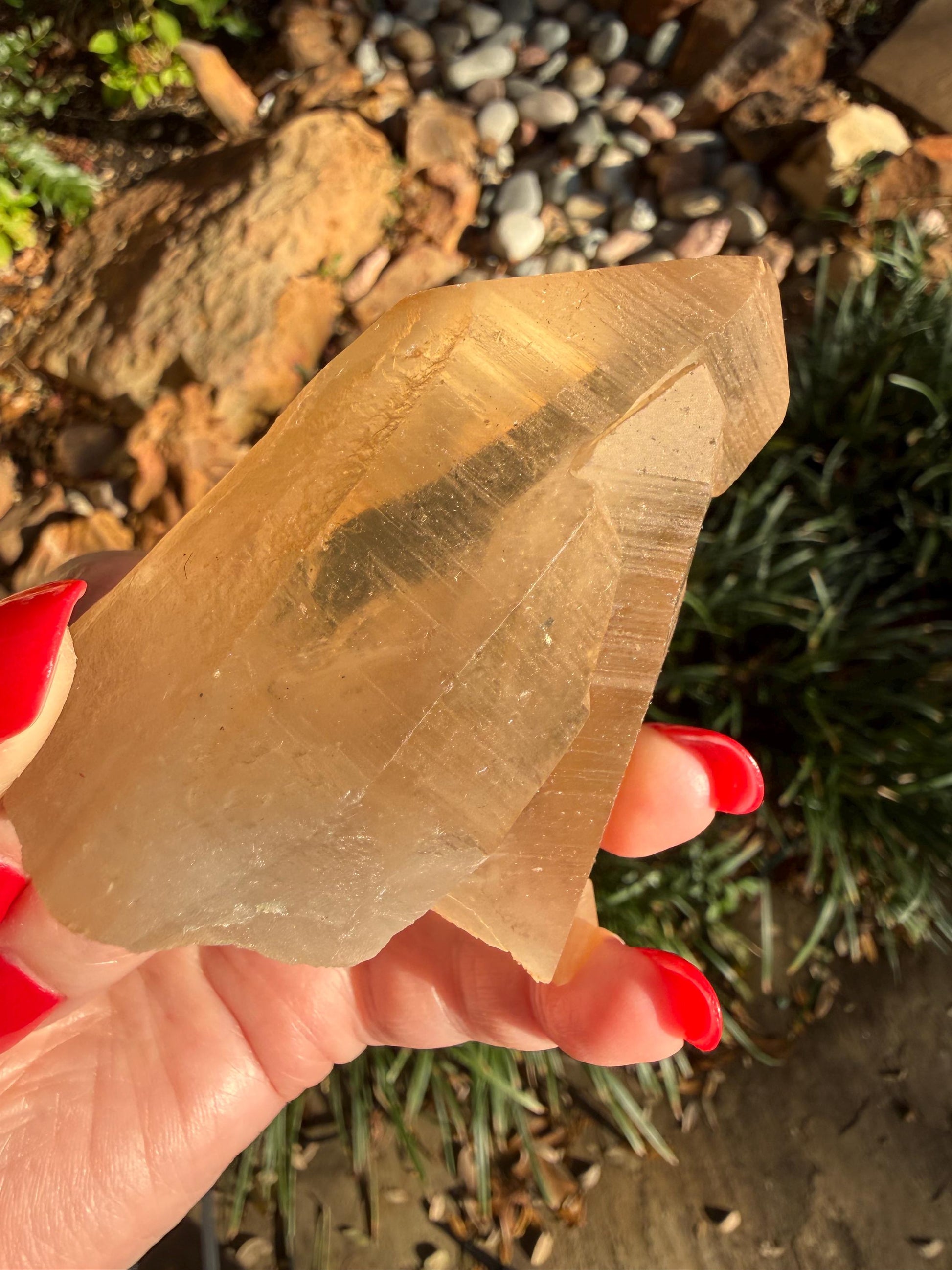 Rare Record Keeper Gold Twin Crossed Penetrator Lemurian, new, high quality, 3”, crystal healing, gift