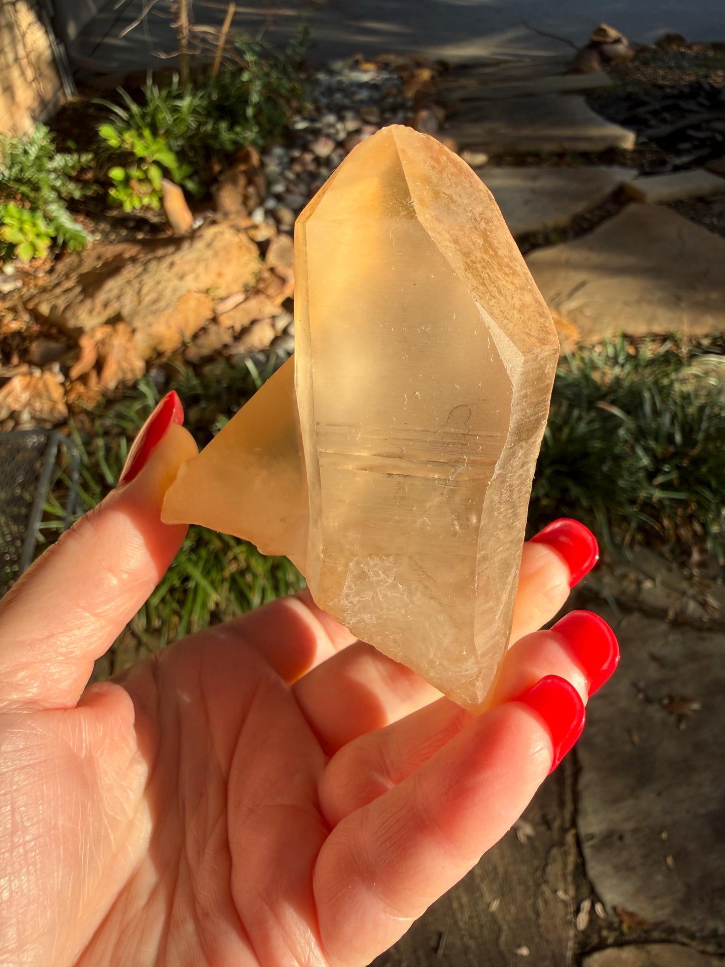 Rare Record Keeper Gold Twin Crossed Penetrator Lemurian, new, high quality, 3”, crystal healing, gift