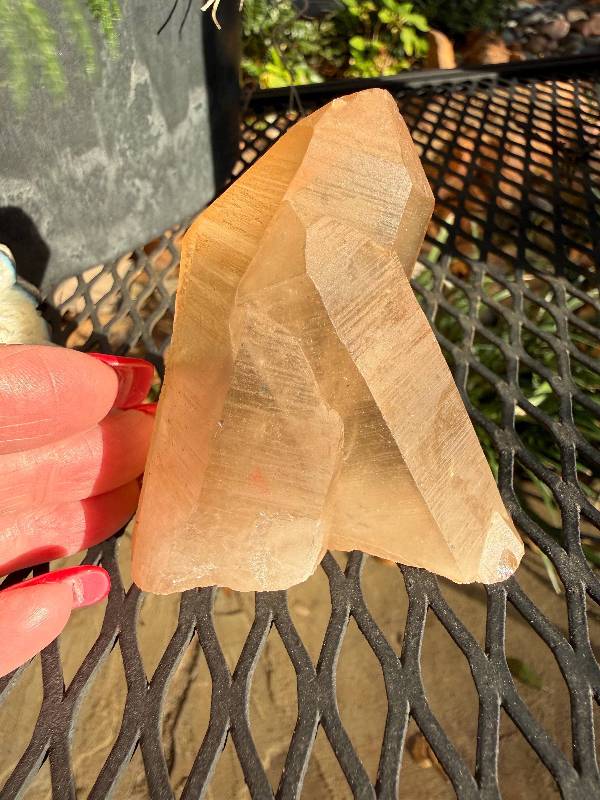 Rare Record Keeper Gold Twin Crossed Penetrator Lemurian, new, high quality, 3”, crystal healing, gift