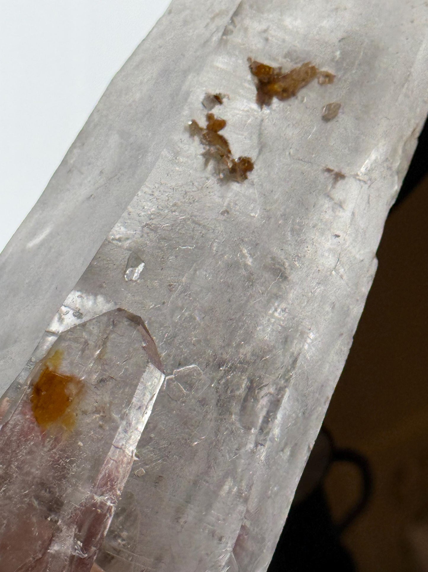 Mystical Sugared Singing Laser Lemurian Shaman’s Wand Staff, Rare, New, gift, 1.15.8 lbs , 9” statement piece, high vibration crystals