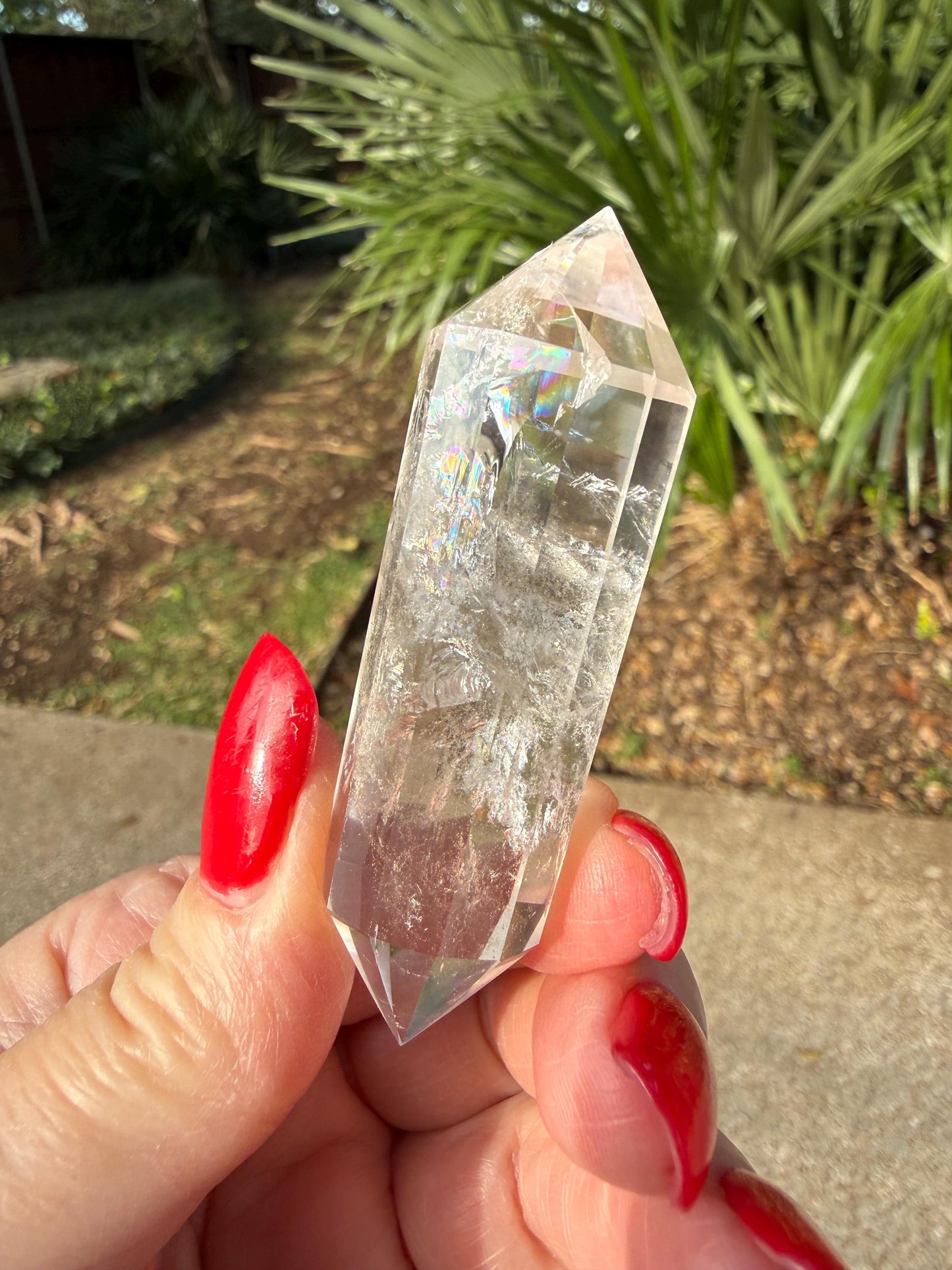 Lemurian Quartz Vogel Wand, High Vibration Crystal Healing, 2.75”