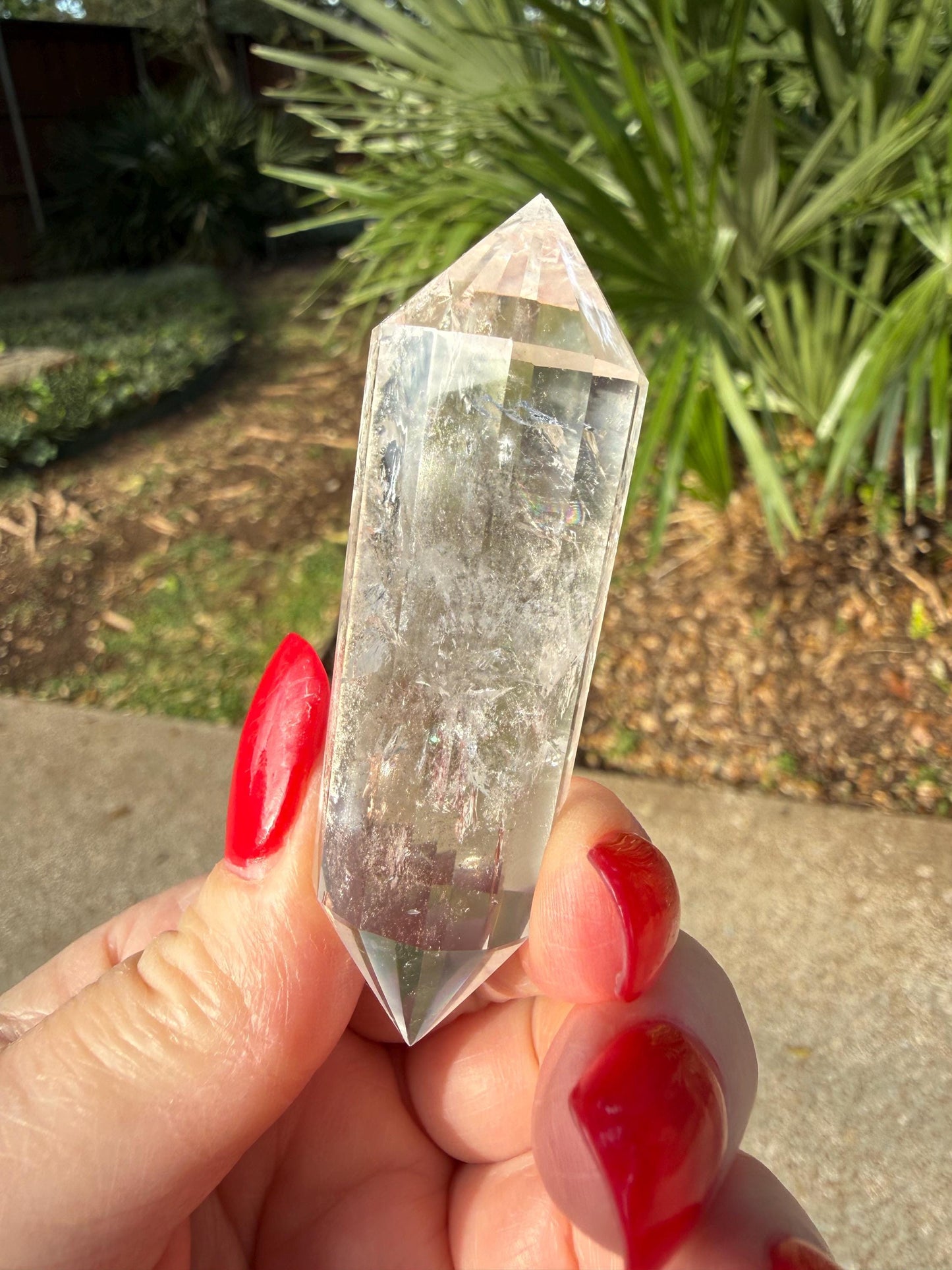 Lemurian Quartz Vogel Wand, High Vibration Crystal Healing, 2.75”