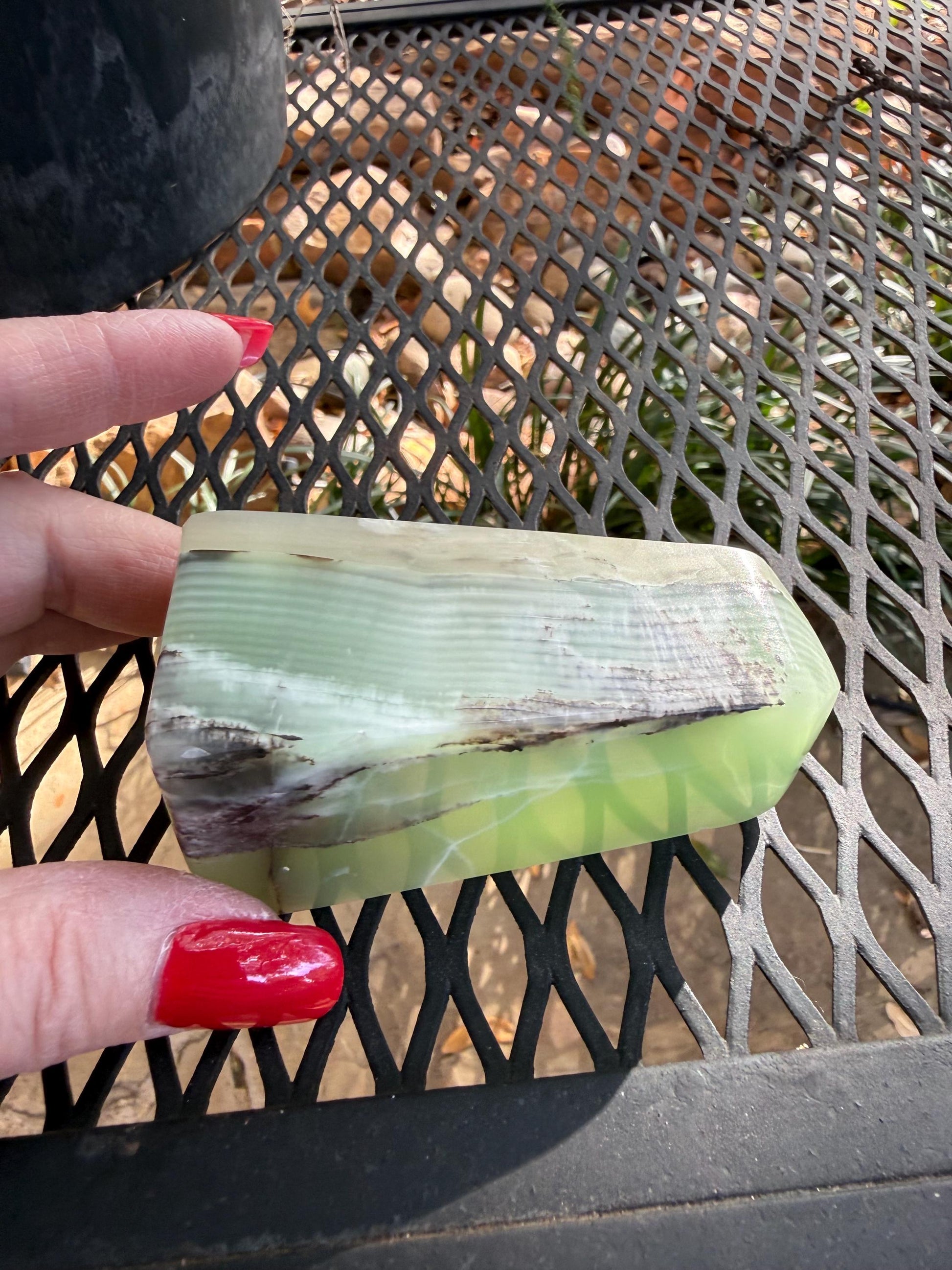 Fingerprint Calcite Tower, 3.5”, altar, crystals healing, high vibration crystals