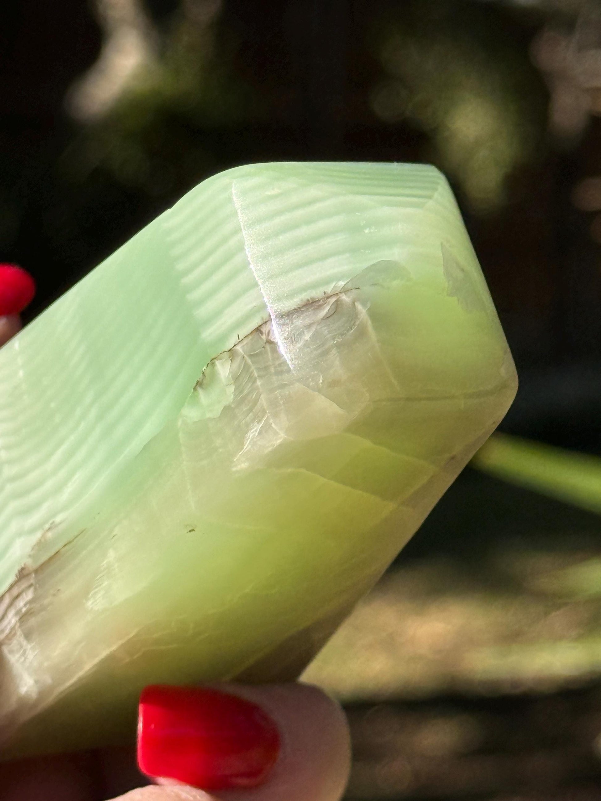 Fingerprint Calcite Tower, 3.5”, altar, crystals healing, high vibration crystals