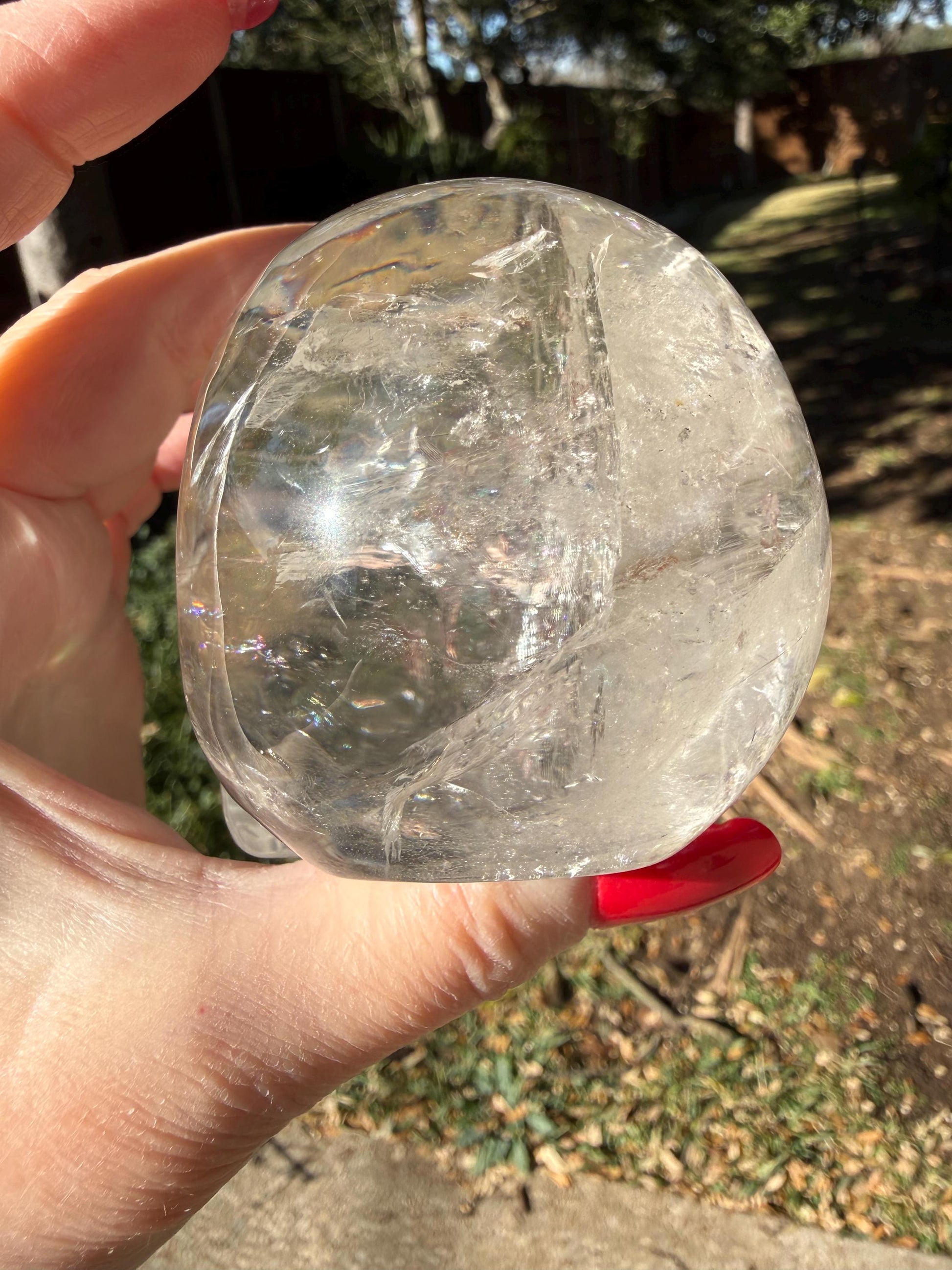 Lemurian Quartz stunning skull carving, high vibration crystals, altar, 3.1”, St. Michael