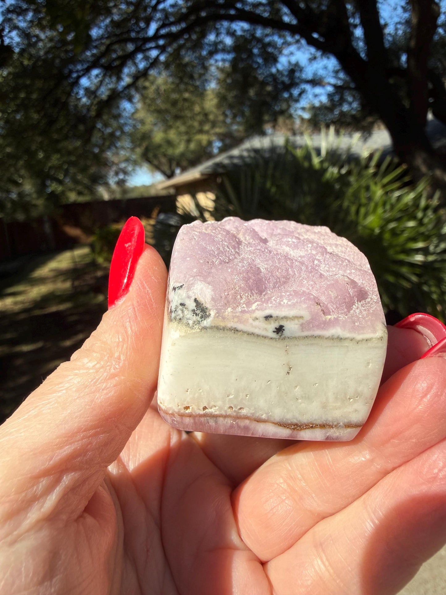 Sweet Heart-Opening Pink Aragonite Polished Rough, 2.25”, New, Crystal Healing, Gift, Altar, High Vibration Crystals