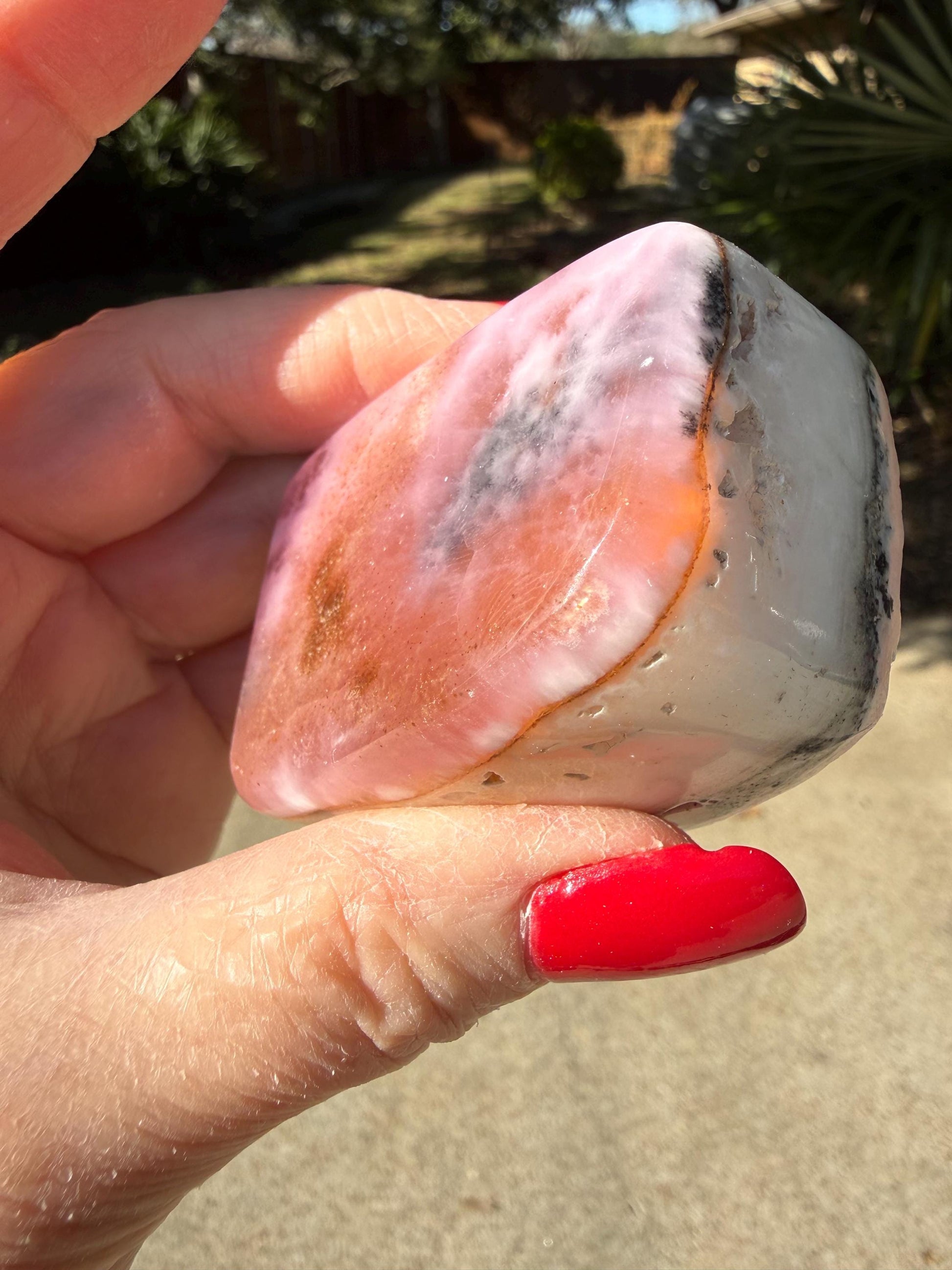 Sweet Heart-Opening Pink Aragonite Polished Rough, 2.25”, New, Crystal Healing, Gift, Altar, High Vibration Crystals