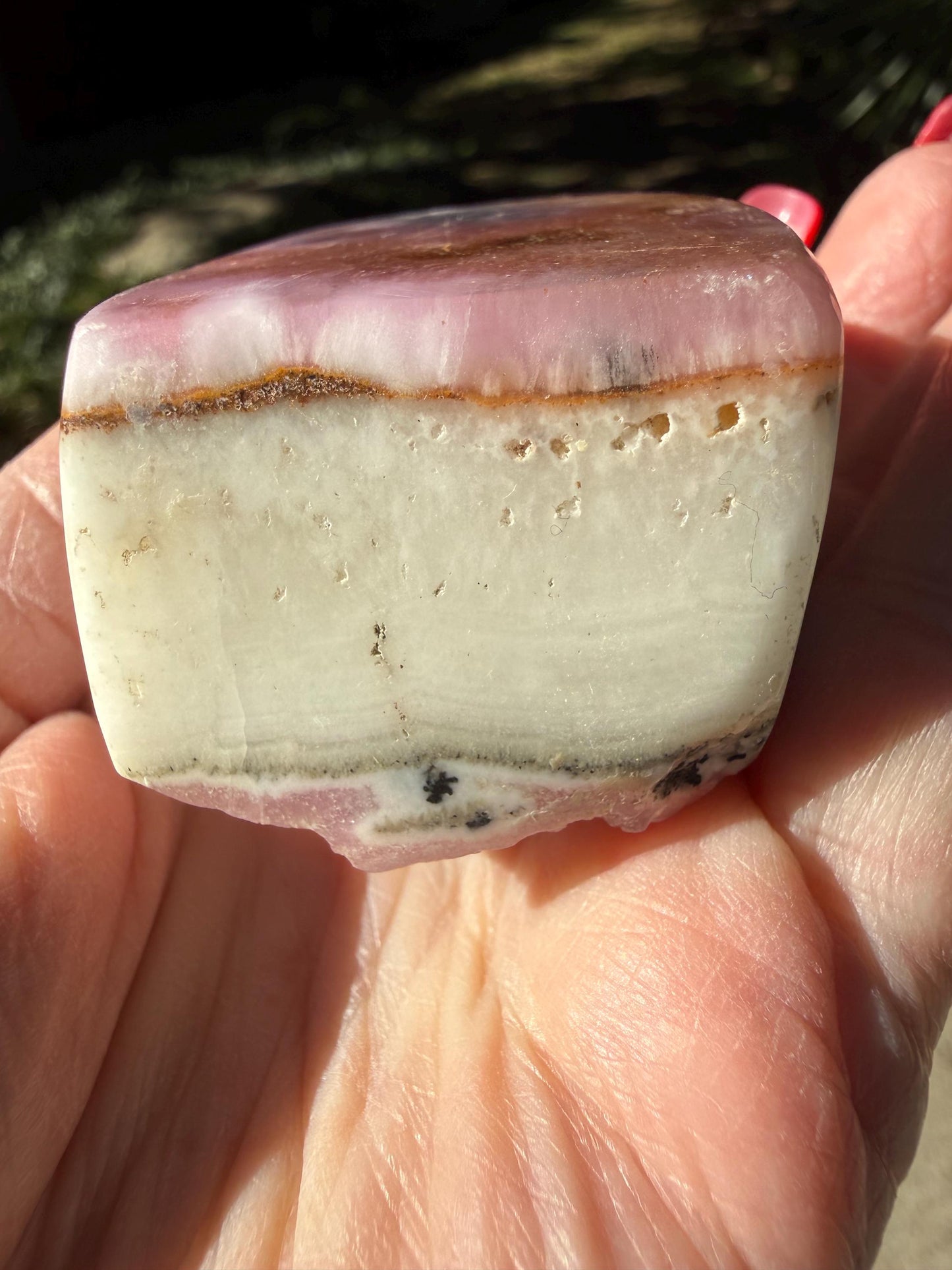 Sweet Heart-Opening Pink Aragonite Polished Rough, 2.25”, New, Crystal Healing, Gift, Altar, High Vibration Crystals