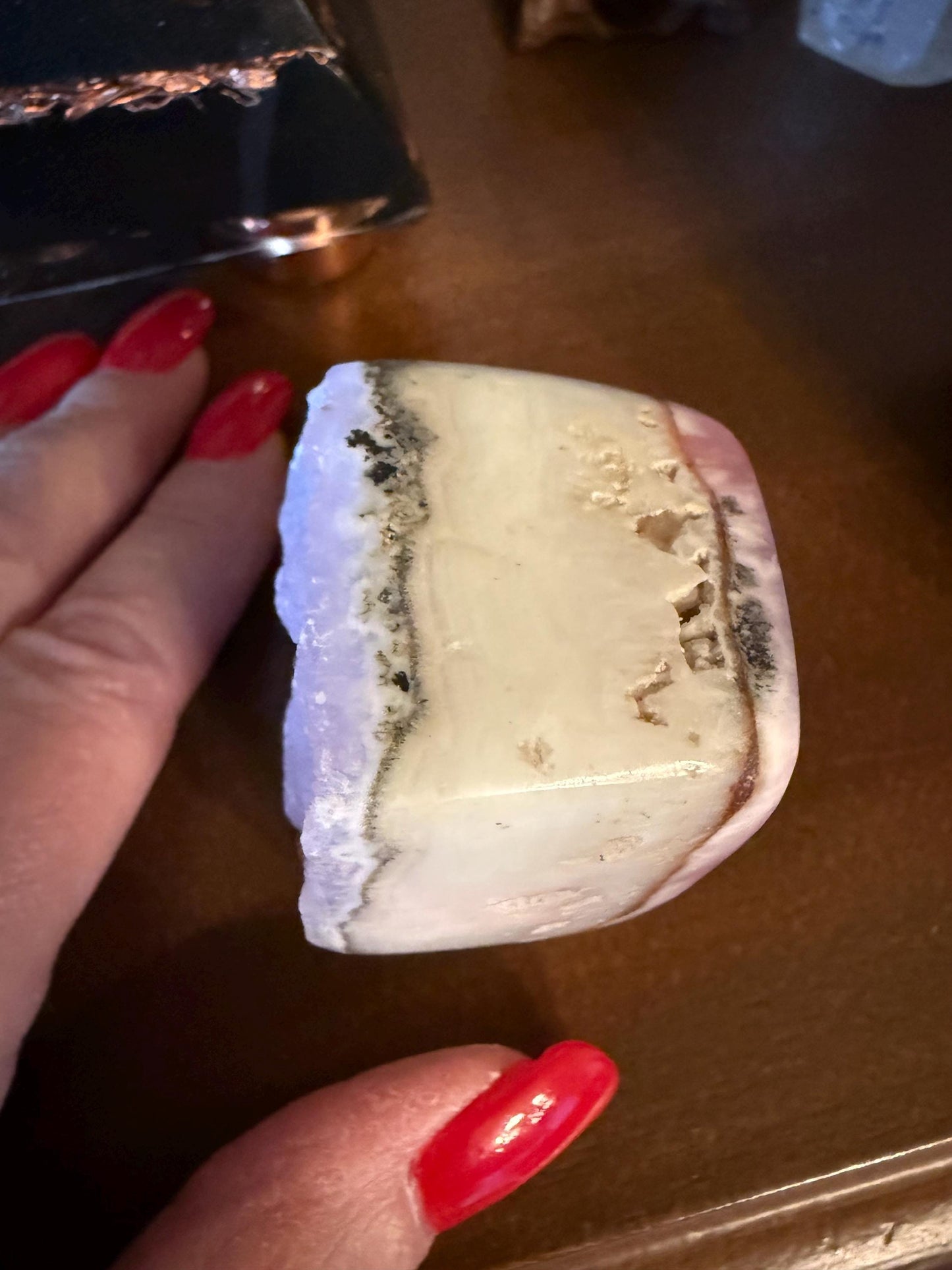 Sweet Heart-Opening Pink Aragonite Polished Rough, 2.25”, New, Crystal Healing, Gift, Altar, High Vibration Crystals