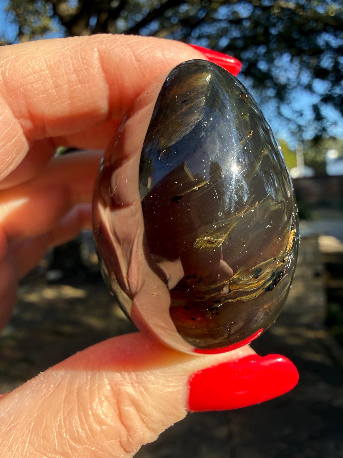 Polished authentic amber tower, New, altar, gift, high vibration crystals, natural, crystal healing, 3”