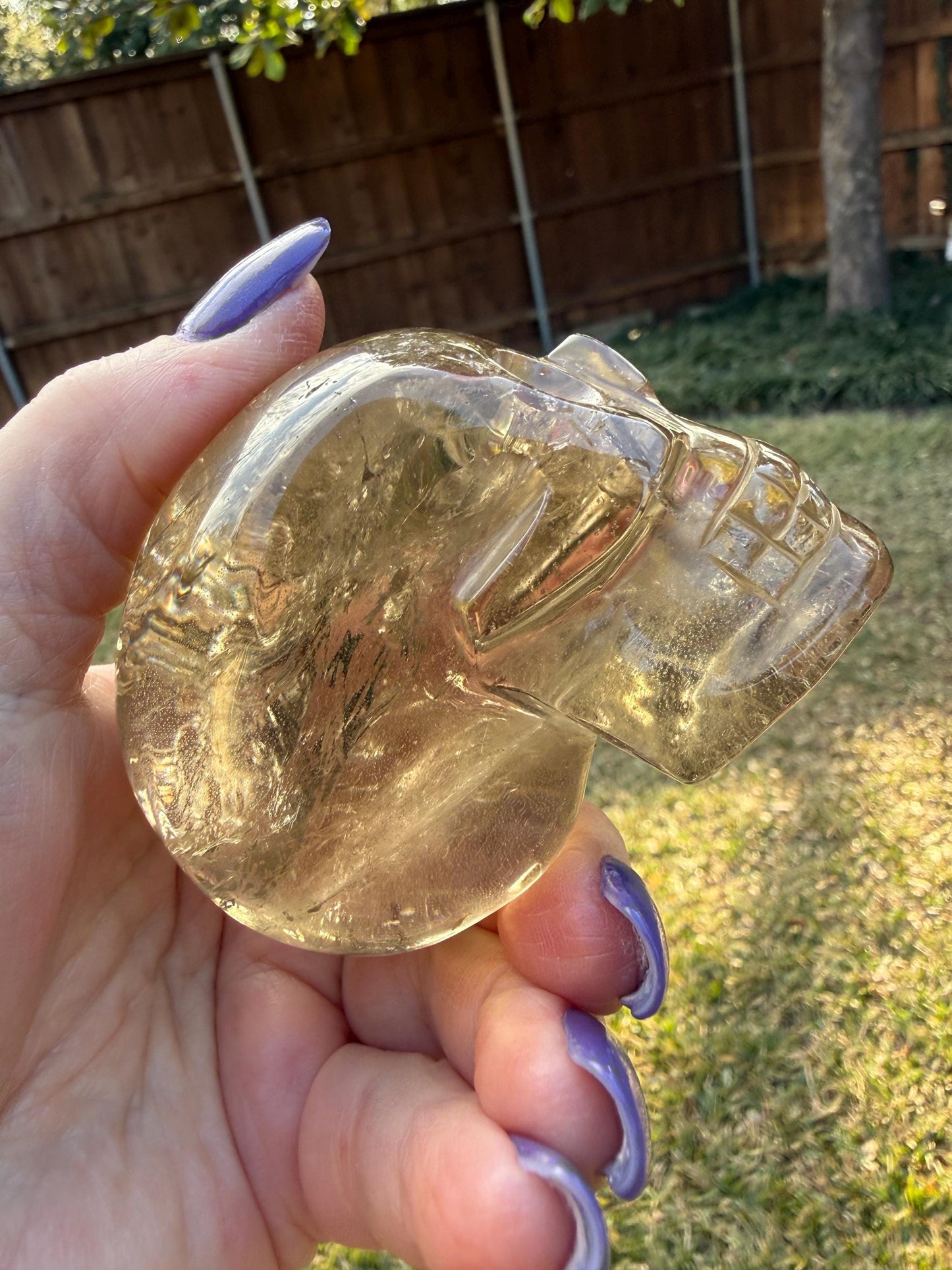 Citrine Skull, 3”, gift, high vibration crystals, crystal healing, abundance skulls