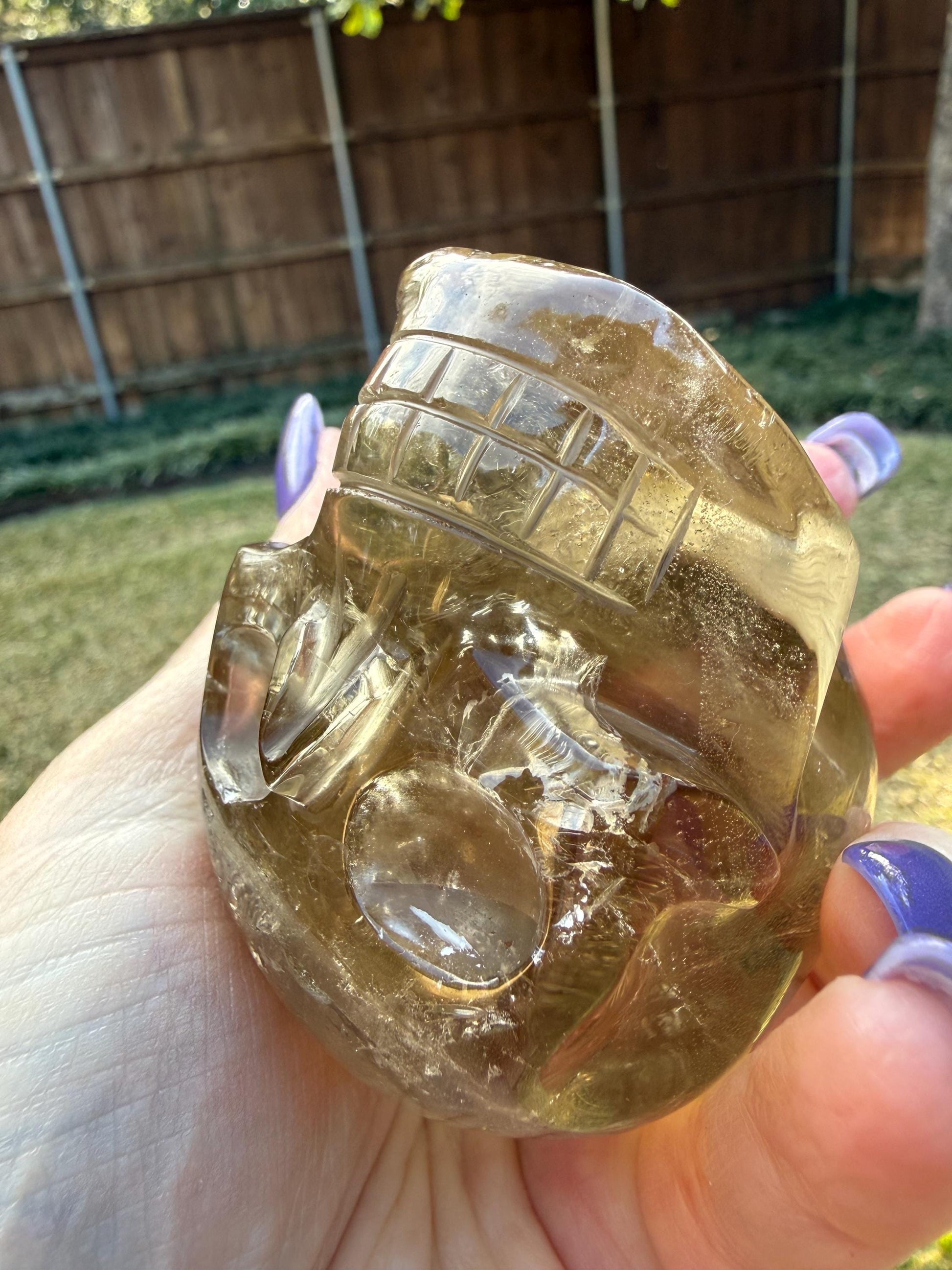 Citrine Skull, 3”, gift, high vibration crystals, crystal healing, abundance skulls