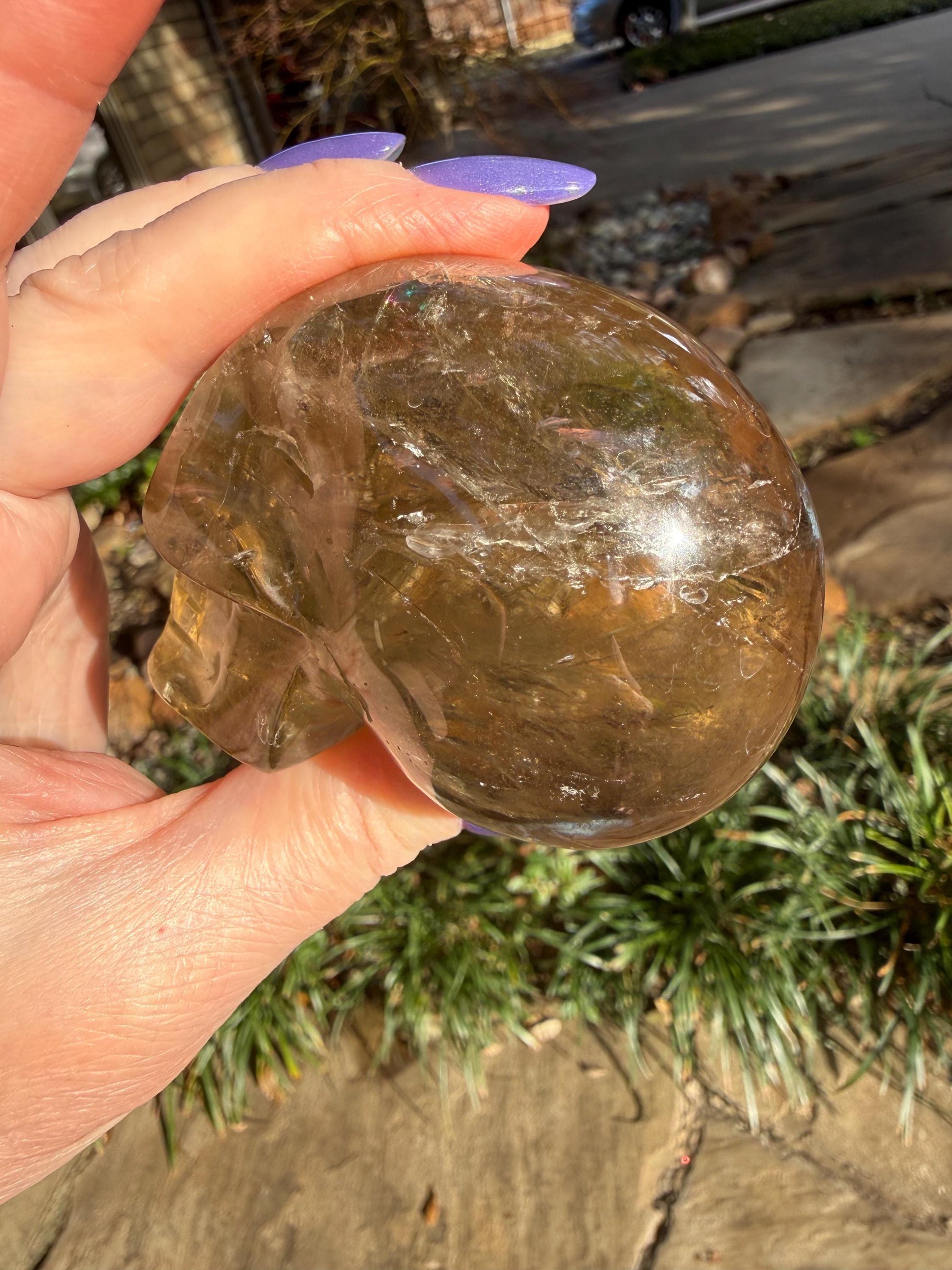 Citrine Skull, 3”, gift, high vibration crystals, crystal healing, abundance skulls