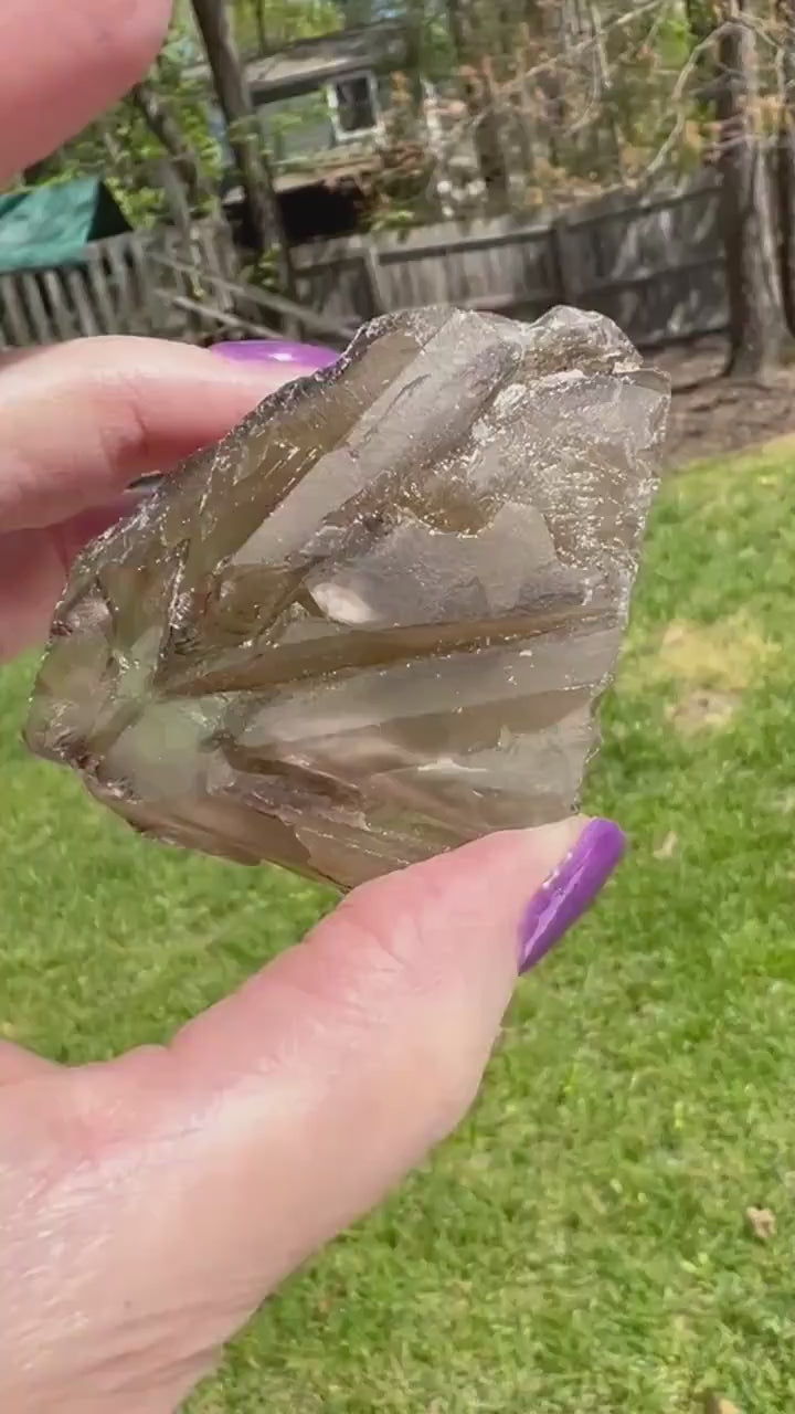 Elestial Citrine chunk, rainbows, high vibration crystals, healing crystal, abundance, new