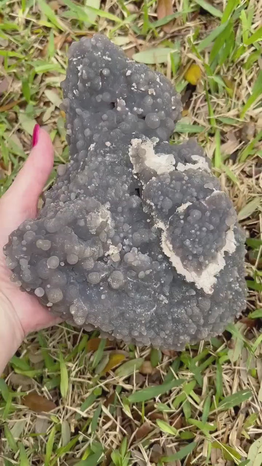 Grape Agate Cluster Bed, almost 5 pounds, gift, altar, statement piece, new, high vibration crystals