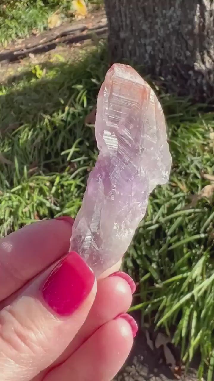 Beautiful Auralite-23 wand, raw and authentic, 3”, new, crystal healing