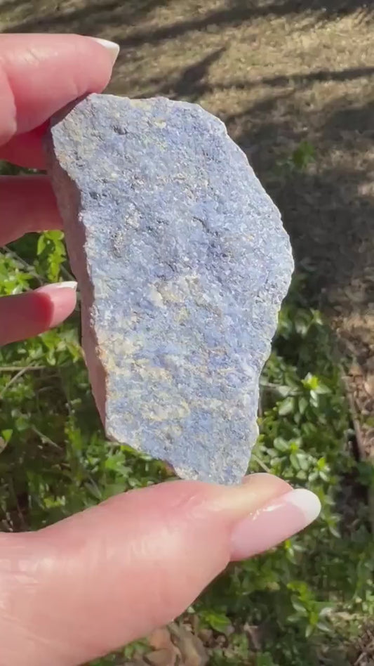 Dumortierite raw slice, gorgeous and so rare, 2.6 ounces, high vibration crystal healing