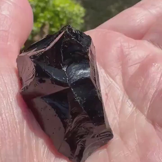 Rare Black Andara Glass, private collection, .5 ounces, crystal healing, high vibration crystals, gifts